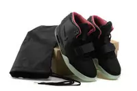 2013 nike air yeezy 2 lovers chaussures genereux noir rouge brique